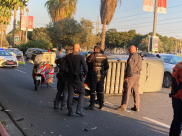  اصابة متوسطة بحادث طرق وانقلاب مركبة شمال يافا 